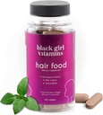 Siyah Kız Vitaminleri - Saç Büyüme Desteği için Collagen ile Saç Gıda Biotin Supplement, Vegan, Gluten-Free, 60ct