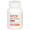 Rugby çinko Sulfate 220 mg Tablet - Hertahidrat - Diyetsel Tamam - 100 Kont (1 Pack)