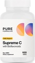 PureFormulas Yüksek C ile Bioflavonoyaklar - 100 Tablet | 1000 mg C, Citrus Bioflavonoyaks Kompleks, Rose HIPS | Immune Support & Antioksi Boost | Allergen-Free