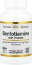 Gold Nutrition της Καλιφόρνιας Μπενφοτιαμίνη με θειαμίνη, 250 mg, 120 κάψουλες Veggie
