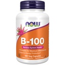 Şimdi Gıdalar Tamamlar, B-100, Enerji Üretimi *, Nervous System Health*, 100 Veg Capsules