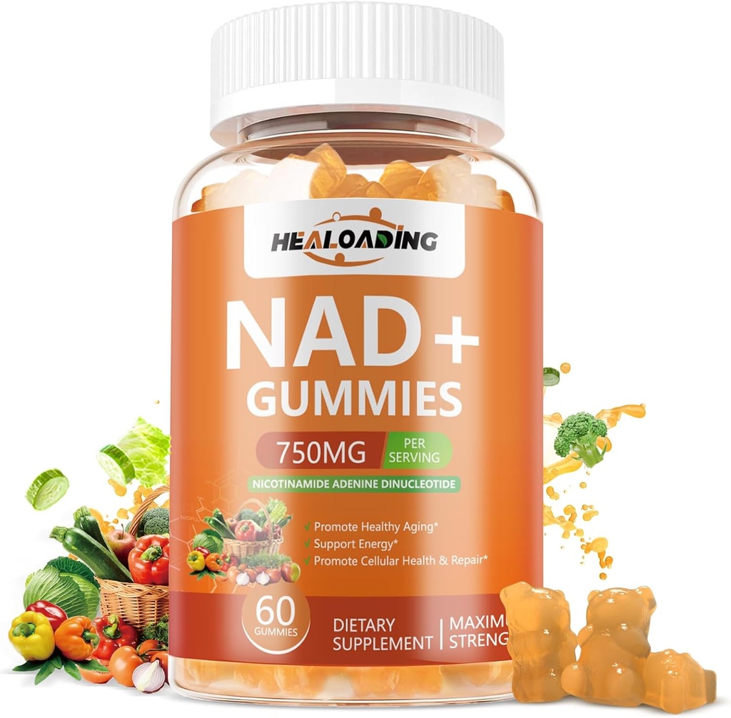 NAD+ Gummies NAD Resveratrol συμπλήρωμα : NAD συμπληρώματα για τις γυναίκες γήρανσης Άμυνας Απορρόφηση από Nicotinamide Riboside Boost Βιταμίνη B3 D3 Sodium Zinc Υποστήριξη Cellular Health Ενέργεια και επισκευή DNA