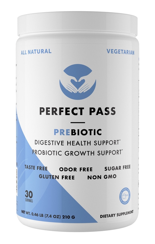 PERFECT PASS Prebiotic PHGG Εν μέρει υδρολυμένη Guar Gum 210g σκόνη - 100% φυσικό χωρίς γλουτένη μη GMO - πιστοποιημένη χορτοφαγική ζάχαρη Kosher δωρεάν