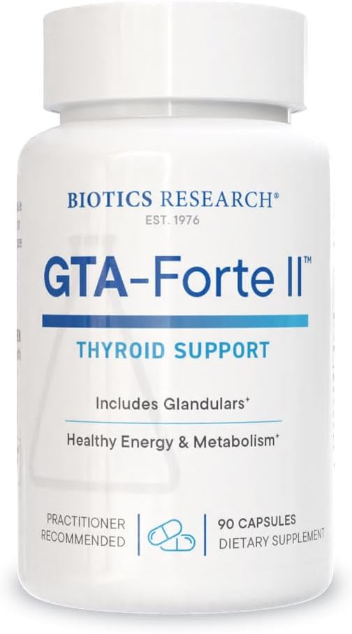 Biotics Research GTA Forte IITM Selenium Supplement with çinko, Copper, Porcine Glandular & Rubidium, Endocrin Glands Desteği, Optimal Hormonal Denge, Phytokimly Bound Trace Elements 90 Capsules