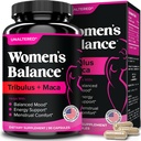 UNALTERED Hormon Dengesi ve Kadınlar için Mood Destek - Doğal Destekler Hormonal Denge ve Enerji Tribulus Terrestris & Red Maca Root Extract - Diyetary Supplement - 90 Vegan Capsules