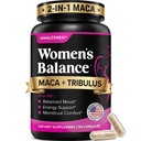 UNALTERED Hormon Dengesi ve Kadınlar için Mood Destek - Doğal Destekler Hormonal Denge ve Enerji Tribulus Terrestris & Red Maca Root Extract - Diyetary Supplement - 90 Vegan Capsules