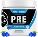 Honey Coverr Pre Workout Toz, Keto Vegan Erkekler ve Kadınlar için Preworkout, Beta Alanine & Caffeine, Sugar Free Natural Energy Supplement, Blue Raspberry, 30 Hizmet