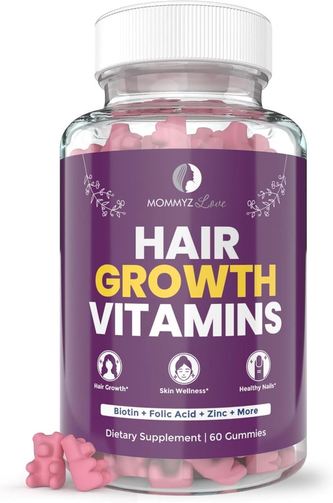 Annez Love Biotin Gummies 500006 for Hair Growth & Hairt Skin during Post Partum Recovery & İnme Dönemi - Post Partum Vitamins with Folate