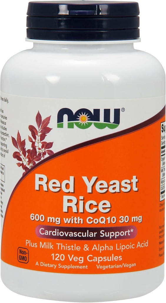 Şimdi Gıdalar, Co Q10 Ala ile Red Yeast, 120 Veggie Capsules