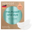 APRICOT Eye Patches with Hyaluronic Acid (pack of 1) I Anti-Ging Eye Pads " Me,Myself and Eye" Μειώνω τις ρυτίδες ματιών I Reuseable eye patchs I Silicone pads έναντι ρυτίδων I Made in Germany