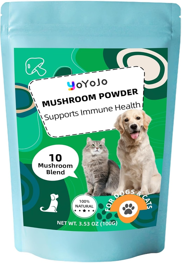 Mushrooms, Köpekler ve Kediler için Tozu Türliyor