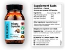 DR WAKDE'nin Trikatu Capsules (60 Veg Caps, Plant-Based Supplement, Ayurvedic Herb, All Natural, Vegan)