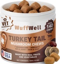 Köpekler için WuffE Türkiye Tail Mushrooms - Köpekler Immune Desteği için oda Supplement - Aids Lumps & Bumps - Köpek için Mushroom Toz - Vet- Tavsiye - Dog Mushrooms Toz - ABD'de Yapıldı