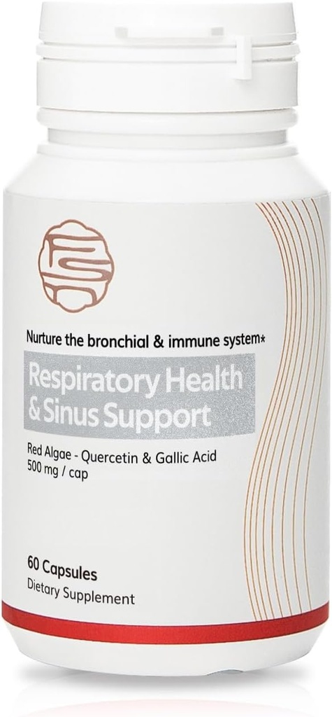 FRUSIRNAG Αναπνευστική Υγεία & Sinus Υποστήριξη με εκχύλισμα ερυθρών αλγών για ανακούφιση του κόλπου - 60 Cap