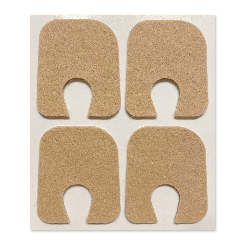 Aetna Foot Products - Αυτοκόλλητο Felt U-Shaped Callus ή Pads, Συσκευασία των 100, 1/8" Πάχος