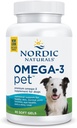 Nordic Naturals Omega-3 Pet, Unflavored - 90 Soft Gels - 320 mg Omega-3 Per Soft Gel - Köpekler için EPA & DHA - Kalp, Skin, Coat, & Immune Health