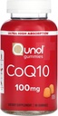 Qunol CoQ10 Gummies, CoQ10 100 mg, Delicious Gummy Supplements, Coenzyme Q10 Helps Support Heart Health, Vegan, Gluten Free, Ultra High Abors - 90 Count