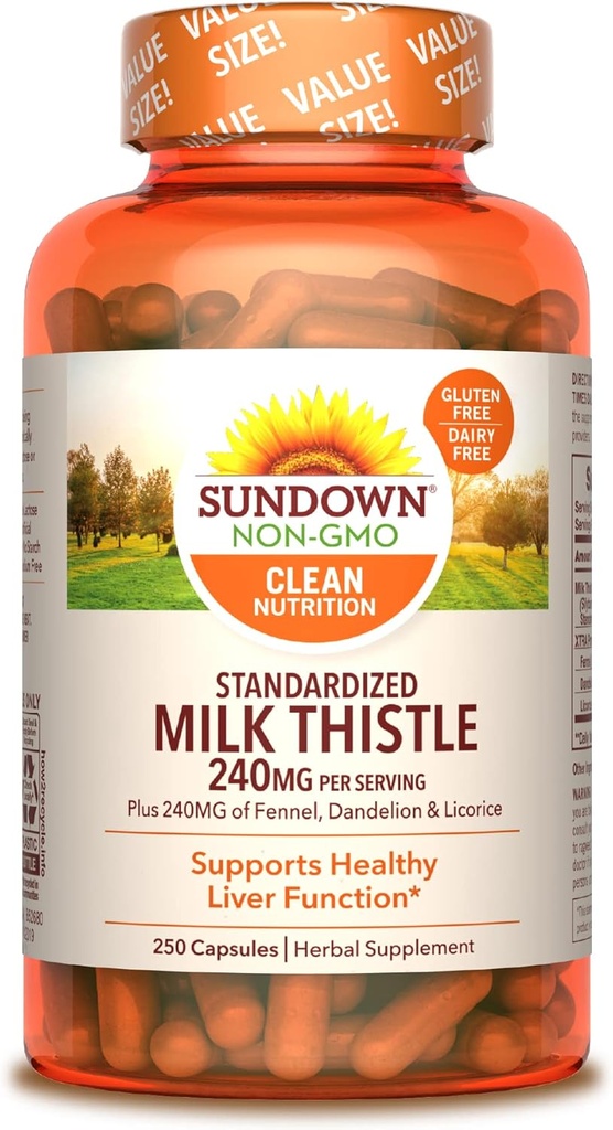 Sundown Milk Butle, 250 Capsules