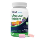 TRUEplus® Δισκία Γλυκόζης, Ποικιλόμορφη Γεύση (Γκραπ, Βατόμουρο, Πορτοκαλί) - Φιάλη 50ct (1)