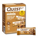 Quest Beslenme Mini Chocolate Chip Cookie Dough Protein Bars, 8g protein, 1g Sugar, 2g Net Carbs, Gluten Free, 14 Count Count Count Count
