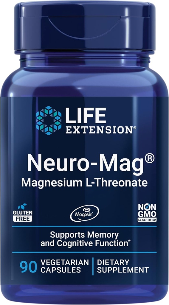Life Extension Same 400 mg & Neuro-mag L-threonate Supplements for Joint, Liver, Brain Health, Memory & Care, Non-GMO, Gluten Free, 60 & 90