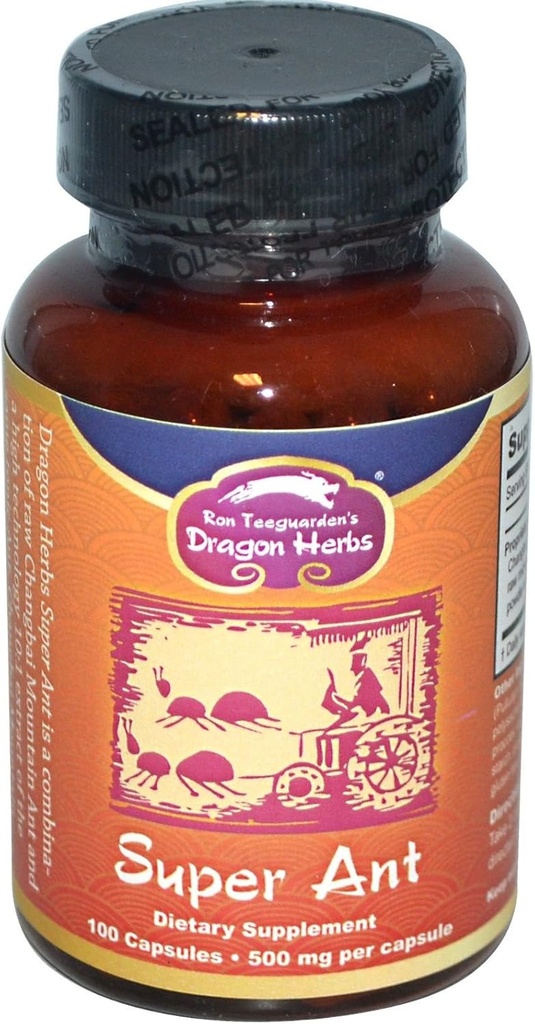Super Ant, 500 mg, 100 κάψουλες, Dragon Herbs