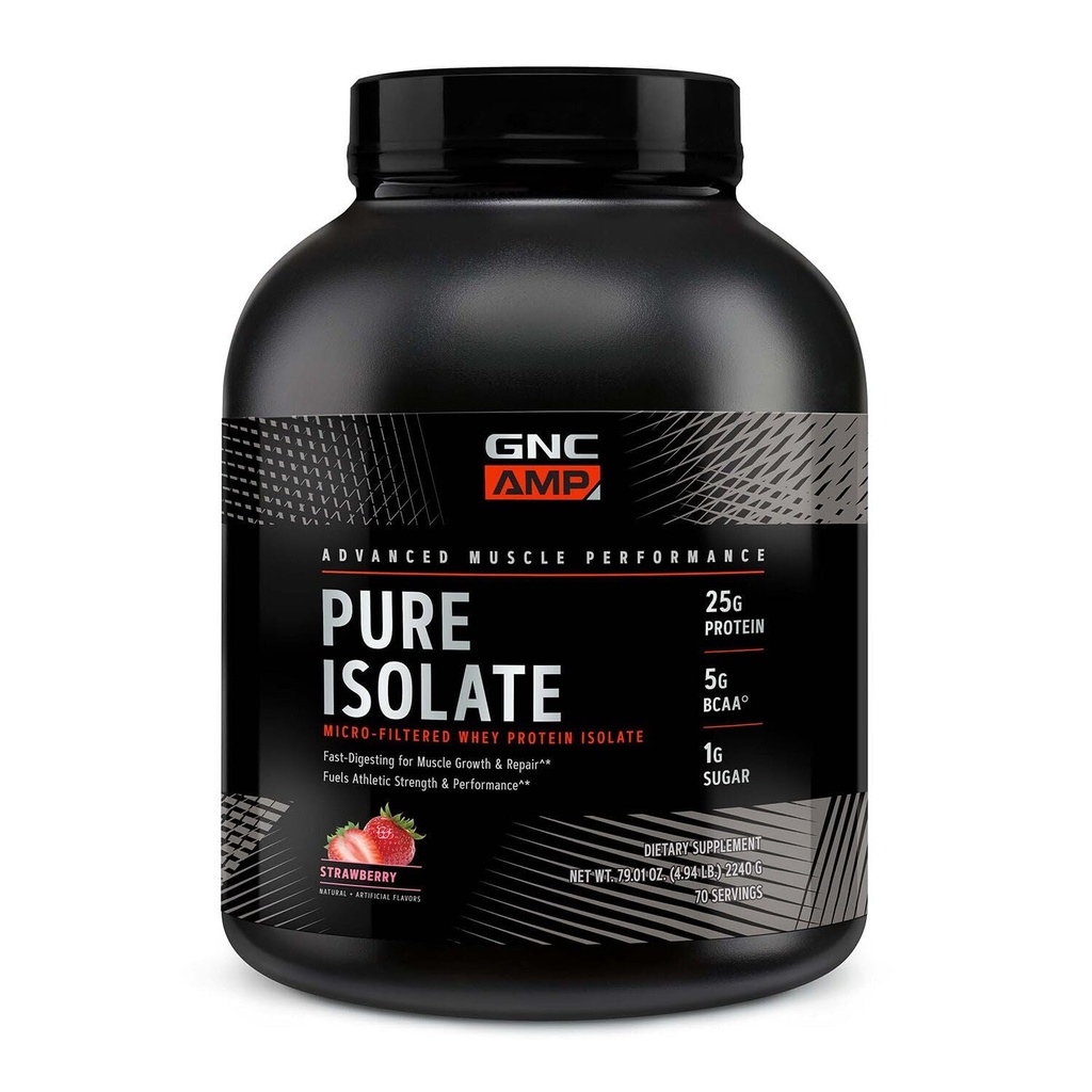GNC AMP Pure Isolate Whey proteini - Strawberry (70 hizmet)