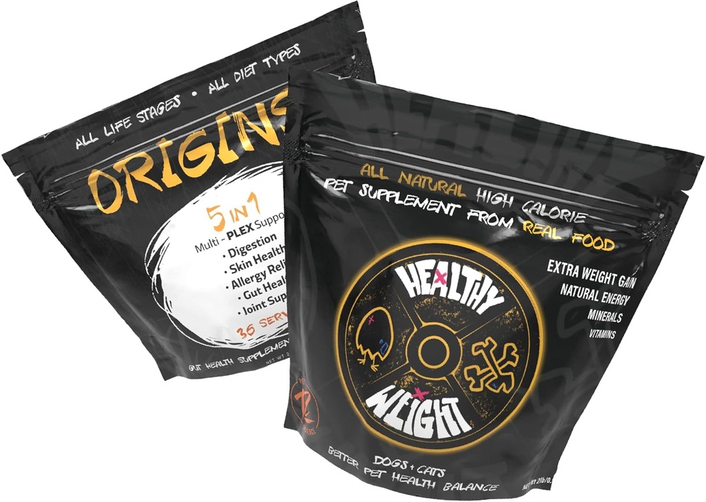 Rogue Pet Science Medium Dog Sche with Origins Canine 5-in-1 Dog Food Topper ve Sağlıklı Kilo Doğal Kilo Vermek İçin Doğal Ağırlık