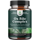 Ox Bile ile Enzymes - Ox Bile Supplements for No Gallbladder with Trypsin, Papain & Bromelain Enzyme for Pancrease Cleanse & Detox - Pancreatin Digestion Enzymes for Women & Men - 90 Ct