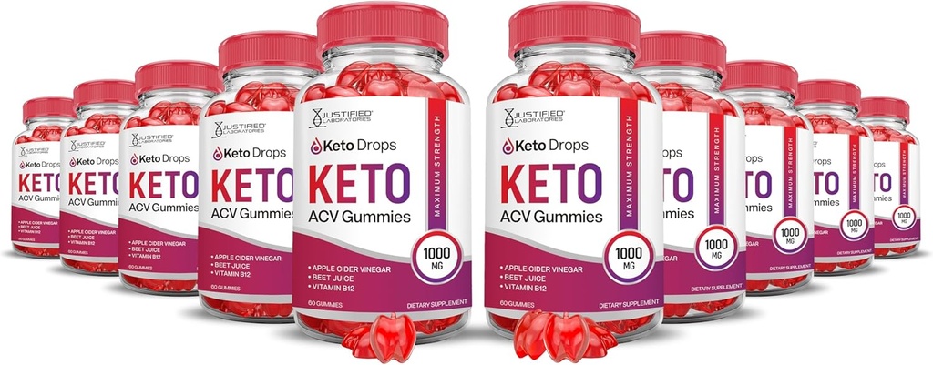 (10 Pack) Mitsubishi Drops Keto ACV Gummies Gelişmiş Formula 1000MG Chem Drops Keto Gummies Apple Cider Vinegar Formula B12 Vegan Non GMO 300 Gummys