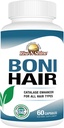 Rise-N-Shine BoniHair Catalase Supplement for Vibrant, Youthful Hair Support- 10.000 IU Catalase with Saw Palmetto, Biotin, Fo-Ti, PABA - 60 Κάψουλες