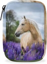 Lovely Horse Large Weekly Pill Organizer Case Travel Pill Box 7 Day Medicine Organizer Pill Container for Vitamin Supplement Drug Fish Oil
