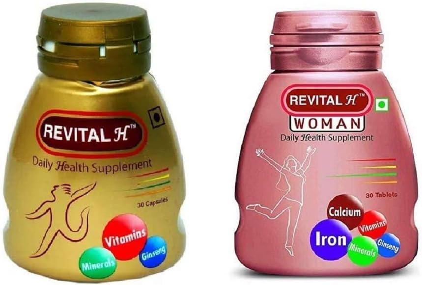 Revital H Men 30 Capsules & Revital H Women 30 Tablet Sağlık Supplement Combo