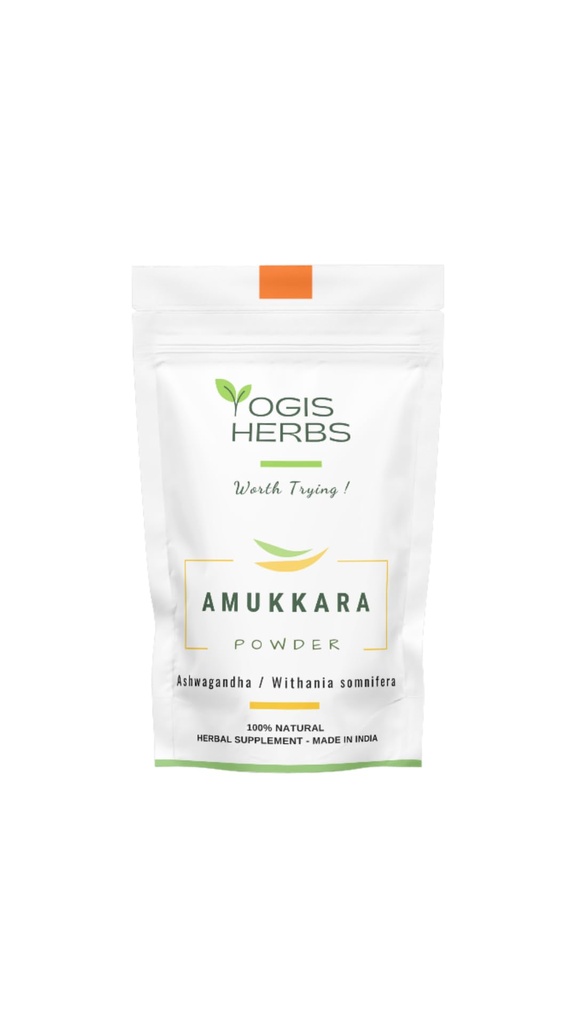 YOGIS HERBS Amukkara Toz (Withania Somnifera) - Aswagandha Root Toz 1Lb Fresh & Pure