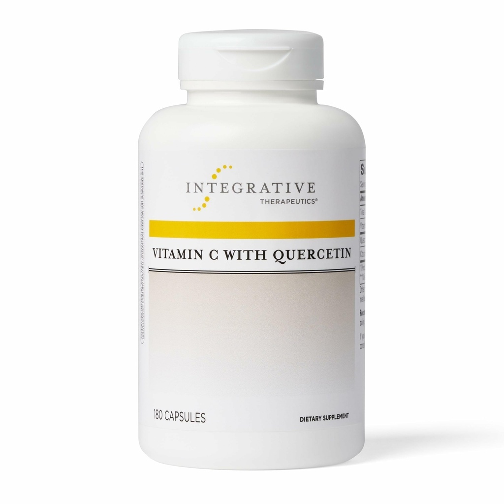 Tümleştirici Tedaviler Quercetin ile C vitamini - Immune Support*- Supports Antioxy Activity* - Vegan, Gluten-Free & Dairy-Free - 180 Capsules (90 hizmet)