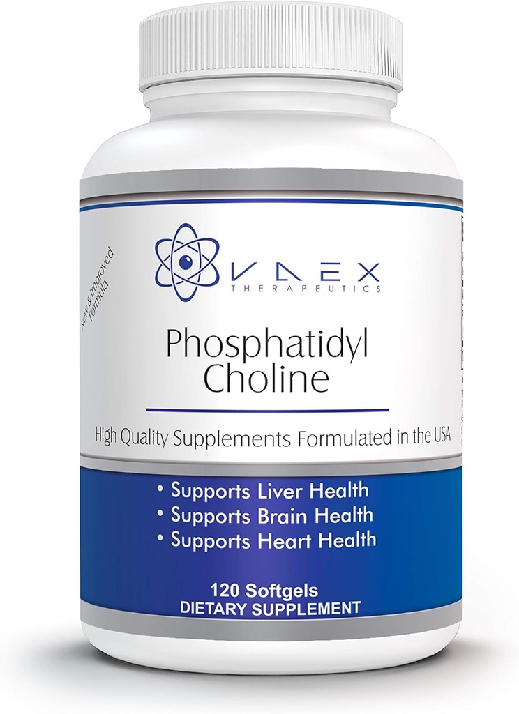 Liver ve Beyin Desteği için Phosphatidylcholine PC 120 Softgels (120)