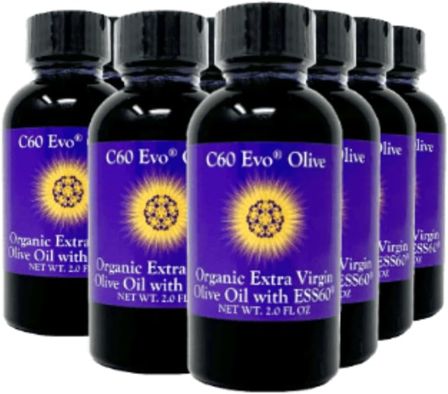 All-Doğal Edible Oil, Mini Oil Case with Pure C60 ESS60, Immune Support and Joint Support Supplement, Set of 12, 2 ozzz