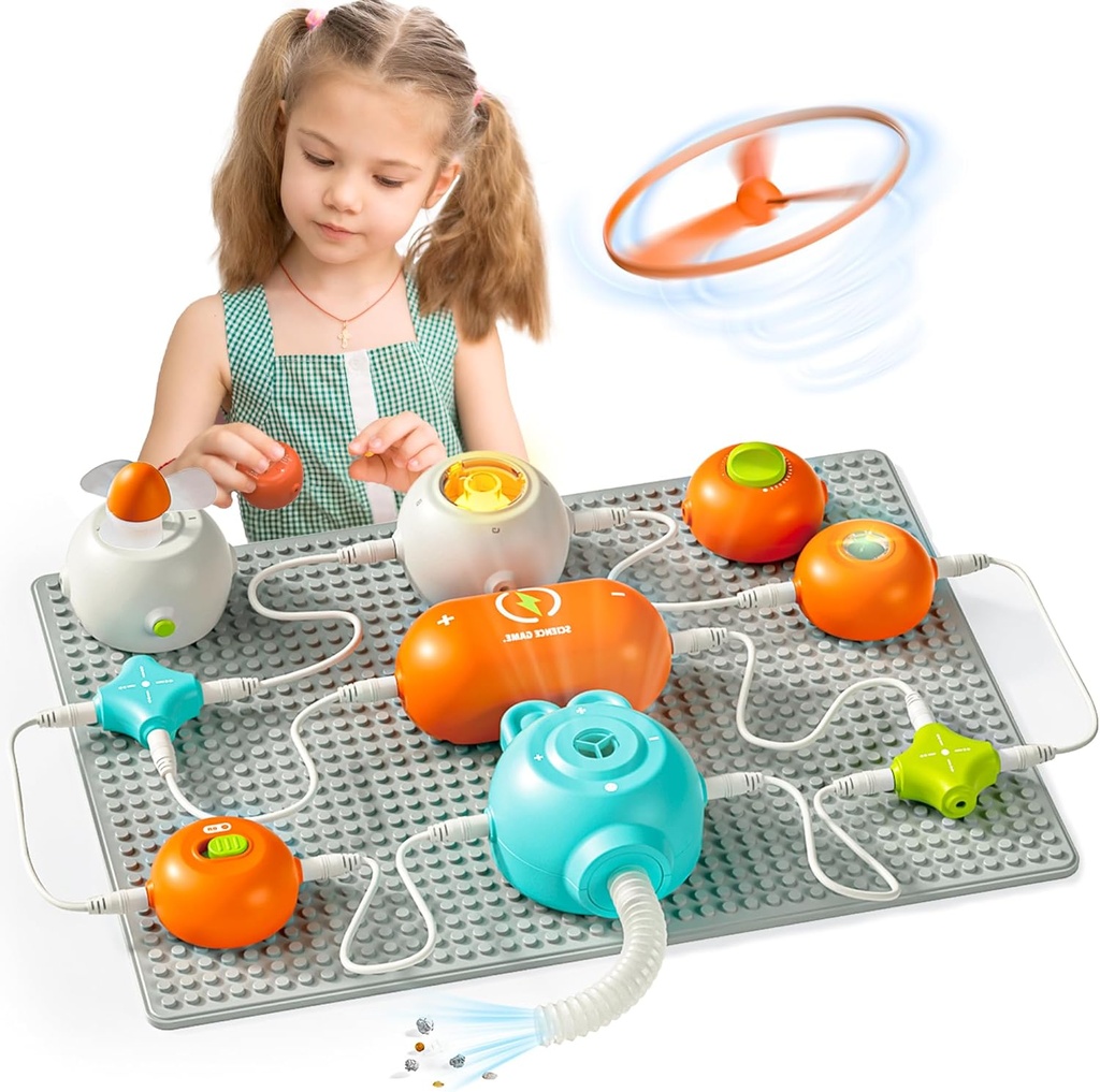 Çocuklar için Bilim Kitleri - Çocuklar için STEM Kitleri, Elektronik Keşif Kit, 140+ Projeler, 10+ Devre Bölümleri, STEM Eğitim Oyuncak Hediyeleri 3 4 5 6 7 8 9 10 11 12 12