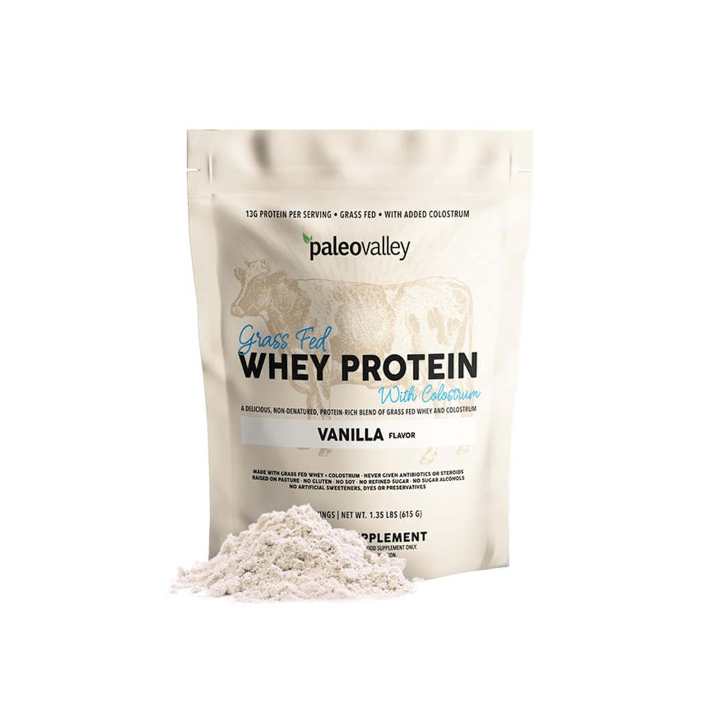 Paleovalley 100% Colostrum, 13g proteini, Vanilla, Muscle Building, Immune Support, Gut Health