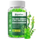 Sea Moss Gummies - 60 Kont - Doğal Apple Flavor ile Made with Natural Apple Flavor - Seamoss Supplement for Energy, Immune Support - Formulated Bladderwrack & Burdock Root - Vegan, Non-GMO İrlandalı Moss Gummy