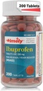 Εργαστήρια Time-Cap, INC. Timely Ibuprofen 200mg 200 δισκία - (ΜΣΑΦ) Χάπια ανακούφισης του πόνου για τον πονοκέφαλο, τον έμμηνο πόνο, τους πόνους των δοντιών, τον πόνο των μυών, τον πόνο της αρθρίτιδας, τους πόνους του σώματος