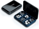 Daily Pill Organizer, Pill Box for Purse - Dtouayz Travel Pill Case, Vitamin Supplement and Medication Dispenser Waterproof 6 Compartment Medicine Holder, Weekly (Six days) Large Pill Container, Black