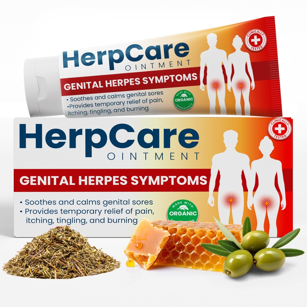 Herpes Genital Tedavisi | Herpcare Fast Acting Ointment | Soğuk Sore | Homeopatik Tıp | Soothes Itching, Tingling & Yan | Genital Sore belirtilerinden Yardım |