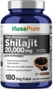 NusaPure Shilajit 20.000mg ανά Σερβίρισμα, 180 Veggie Caps, Μη ΓΤΟ, Χωρίς γλουτένη, Βιοπερίνη