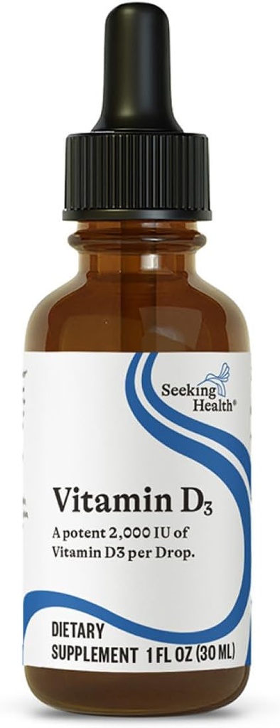Sağlık Vitamin D3 Drops - Bone Health & Immune System Support Supplement - Sıvı Vitamin D3 ile Zeytinyağı - 1 FL oz, 900 Hizmet