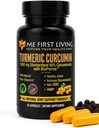 Me First Living Turmeric Curcumin 1000 mg 95 Curcuminoids, Bioperine 10 mg, 19x More Potent Than Diğerleri, Yükselir, Non-GMO, Organik Turmeric, Vegan, Gluten Free, 60 Capsules