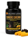 Me First Living Turmeric Curcumin 1000 mg 95% Κουρκουμινοειδή, Bioperine 10 mg, 19x More Poent Than Others, Αυξημένη Απορρόφηση, Μη ΓΤΟ, Οργανικός Κουρκουμινοειδής, Vegan, Χωρίς Γλουτένη, 60 Κάψουλες
