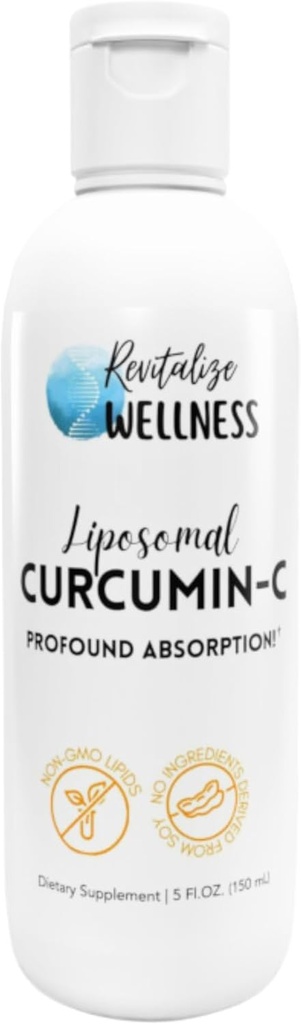 Liposomal Curcumin-C | 1000 mg C & 65 mg Curcumin | Profound Abxia, Pure, Corn Free, & GMO-Free | 30 Hizmet
