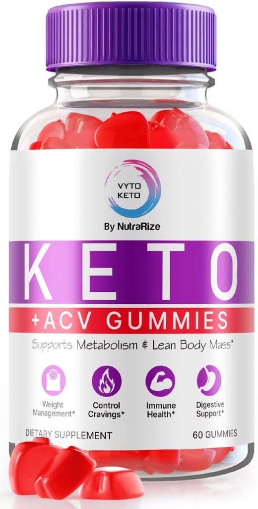 Gelişmiş Kilo Kayıpları için Vyto - Vyto Maximum Strength Gummies, Vyto Keto Plus ACV, Keto + ACV Advanced Formula Supplement, Gomitas Yorumlar (60 Gummies)