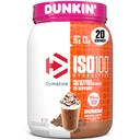 x Dunkin' Mocha Latte ISO100 Whey Protein Tozu, 95 mg Caffeine, 25g Protein, 5.5g BCAAs, 120 Cal., Gluten Free, 1g Fat, 1g Sugar, 3g Carb (20 hizmet)